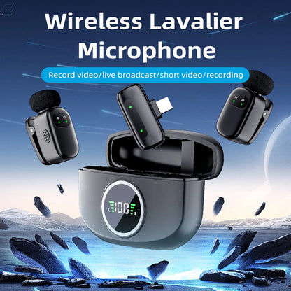 K9 Dual Wireless Lavalier Microphone – Noise Reduction Type-C Mic Set