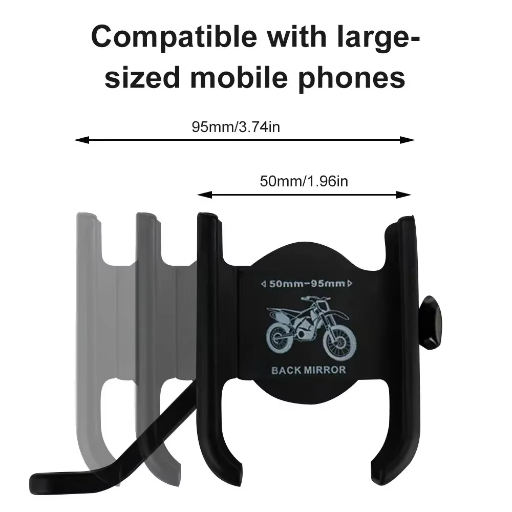 Metallic Motorcycle Phone Holder