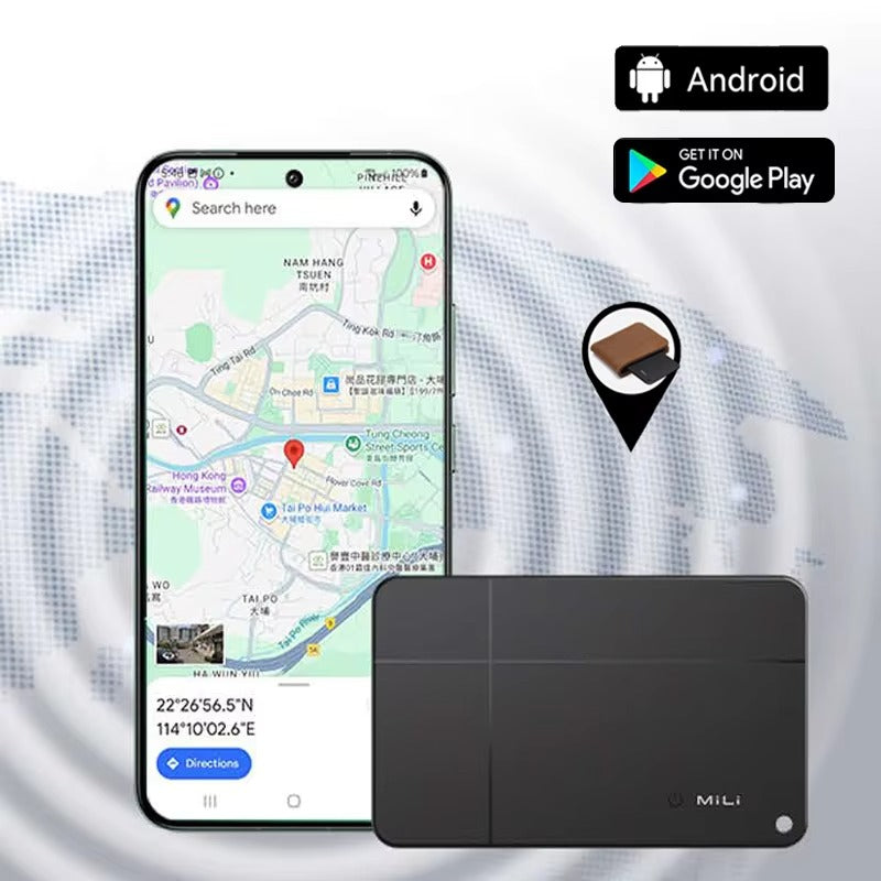 MiLi Anti-Lost Smart Card Tracker – Works with Apple Find My & Android Find Hub